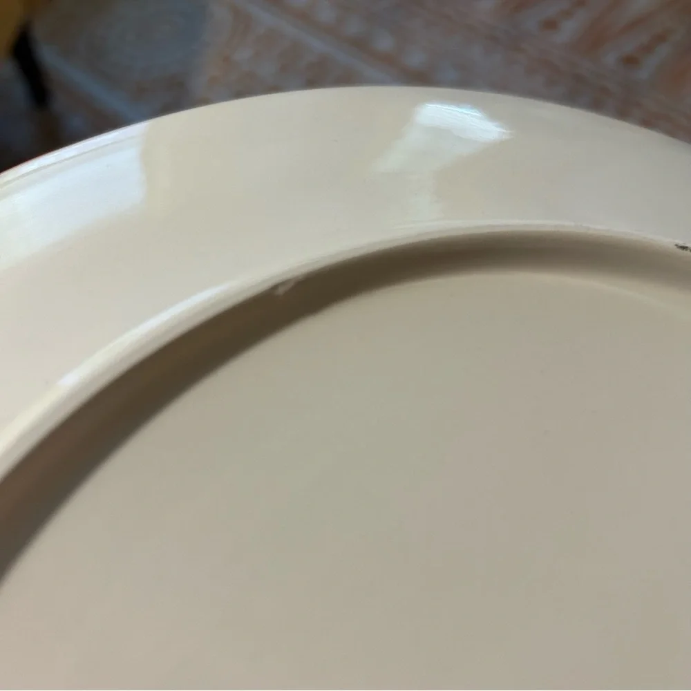 Williams Sonoma 2011 Seafood Boil Plate Dish Lobster white orange black